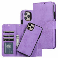 Separate Magnetic Suction Holster Clamshell Wallet Phone Case