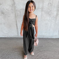 Fashion Spring And Summer New Girls Hanging Neck Off Two Piece Suit
