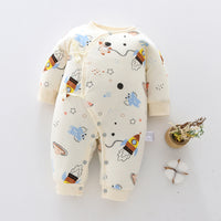 Baby warm one-piece clothes spring, autumn and winter