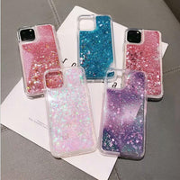 Compatible with Apple , Glitter liquid mobile phone case