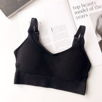 Thread tube top underwear sports bra for girls