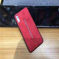Hard shell leather phone case