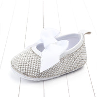 Diamond-studded baby toddler shoes