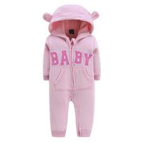 Double layer sweater baby one-piece romper