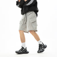 Three-dimensional Pocket Loose Casual Fifth Pants