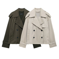 Fashion Casual All-matching Short Windbreaker Women's Coat 0