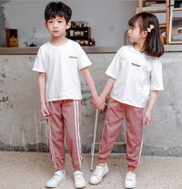 Children's loose ice silk sweatpants