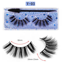 Long Natural Eyelashes With Plastic Cotton Thread