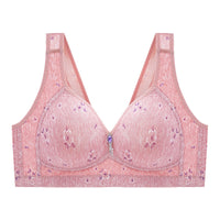 Mother's Middle-aged And Elderly Thin No Steel Ring Big Breast Small Soft Vest Top Support Bra