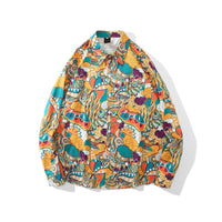 Men's Loose Trendy Retro Long Sleeve Shirt
