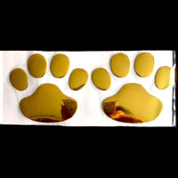 PVC footprint 3D body decoration sticker