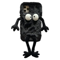 Black  Plush Toy Phone Case