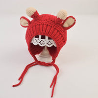 Autumn and winter ear protection baby woolen hat