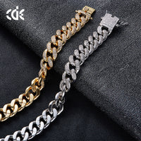 Amazon cross-border European and American Hip hop accessories men's bracelet Cuban chain