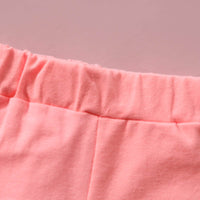 Baby Girl Alphabet Print Short-sleeved Trousers Suit