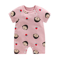 New Summer Baby''s One-piece Clothes Harbin Clothes Newborn Baby Cotton Short Sleeve thin Crotch Crawling Clothes Wholesale