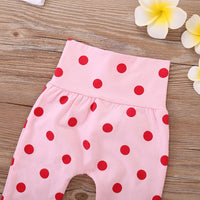 Children's Giraffe Polka Dot Printed Long Sleeve Suit