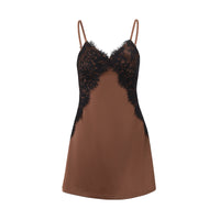 Womens Stylish Retro Elegant Slim-fit Slip Dress