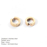 Fashionable Gold-Plated Stainless Steel Earrings
