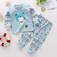 Children's Underwear Suit Pure Cotton Long Johns Top & Bottom Warm Loungewear