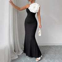 Fashionable Strapless Slim-fit Dress European And American Style