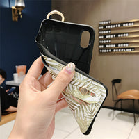 Wristband cartoon strawberry leopard phone case