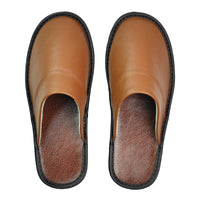 Home furnishing indoor leather Baotou slippers