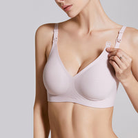Women's Solid Color Portable Maternity Bra
