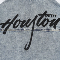 Spring And Autumn Stitching Contrast Color Washing Loose All-match Pu Handsome Denim Jacket