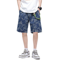 American High Street Jacquard Denim Shorts