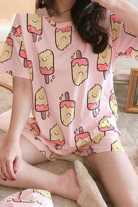 SHorT Sleeve CuTe SleePWear HomeWear