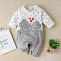 Cartoon animal jumpsuit