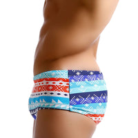 UXH Men's Bohemian Ethnic Print Boxer Shorts