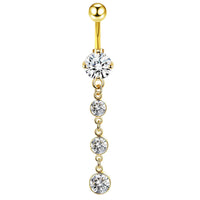 Amazon's New Product Exquisite Zircon Belly Button Ring Stainless Steel