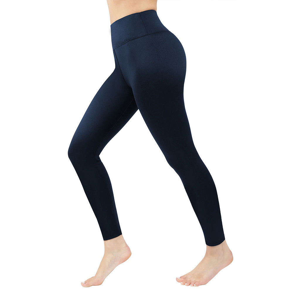 Fleece Lined Padded Warm Keeping Women's High Waist Tight Leggings