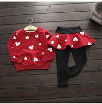 Long sleeve sweater two-piece suit