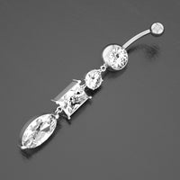 Creative round belly button ring