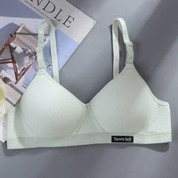 Pure Cotton Girl Comfortable Seamless Underwear Without Steel Ring