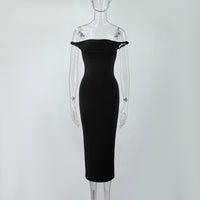 A Figure-flattering Off-the-shoulder Or One-shoulder Dress Exudes Chic Style And A Slimming Silhouette
