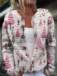 Women's Fashionable Knitted Cardigan Sweater