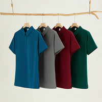 Surgical Scrubs With A Turn-down Collar And Surgical Trousers
