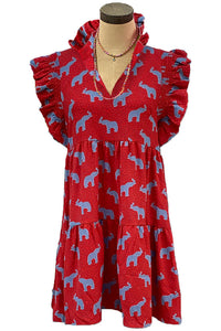 Summer New Loose Casual Resort-Style Short-Sleeve Dress