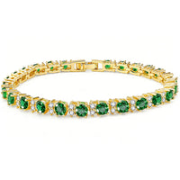 Womens Fashionable Light-Luxury Gold-Plated Zircon Bracelet