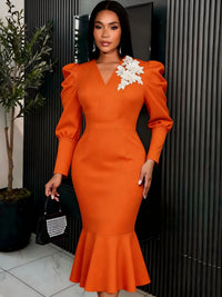 Waist-cinching Figure-flattering Mermaid Gown For Banquets