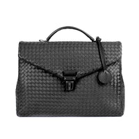Men's Briefcase Casual Flap Weave Business