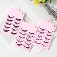 5 Pairs Manga Lashes New Arrival Anime Cosplay Natural Wispy Korean Makeup Artificial False Eyelashes
