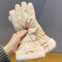 Winter Women's Warm Korean-style Touch Screen Riding Gloves