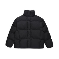 Men's Solid Color Plaid Cotton Coat