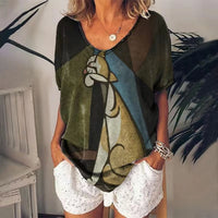 Trendy Kitten 3D Women's Printed Wear T-shirt Short Sleeve
