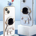 Electroplating Astronaut Silicone Phone Case All Inclusive